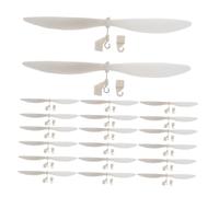 HONITANO 20pcs Model Airplane Propeller Blades Plastic Aviation Props for Rubber Band Powered Helicopter Glider DIY Model Accessories Replacement Parts