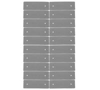 HONITANO 20pcs Salon Perm Pads Heat-Resistant Hair Curling Wraps 4.13" X 1.38" X 0.2" Grey High-Toughness Hairdressing Tool Pads for Hot and Cold Perms