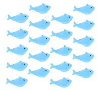 HONITANO 20pcs Shark Bath for Soft Squeeze Shark Figurines Safe Non-toxic Compact for Bath Play and Hand Muscle Development