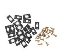 HONITANO 20pcs Window Limiter Lock Replacement: Casement Window Opening Restrictor for Horizontal Sliding Doors - Security Stopper for Proper Opening, 0.8x0.4x0.2"