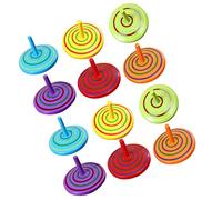 HONITANO 20Pcs Wooden Gyro for Wear Resistant Wood Spinning Tops Portable Educational to Hand Eye Coordination Lightweight and Random Color