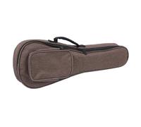 HONITANO 21-Inch Grey Pink Ukulele Backpack Case Chic Storage Bag Adjustable Straps Sturdy Ukulele Pouch for Travel and Easy Carrying