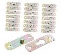 HONITANO 24 Pairs Invisible Metal Wall Mounted Suspension Bracket with Secure Poster Hanger Buckle for Artwork Frame Wall Clips and Painting Display Strong Load Bearing Easy Multi-Item