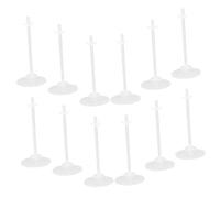 HONITANO 24pcs Doll Display Stands Transparent Doll Support Racks and Stability Shelves Tables and Accessories