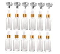 HONITANO 24pcs Essential Oil Mixing Bottle Dropper Glass Bottle for Essential Oils Empty for DIY Skincare and Aromatherapy Blending