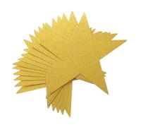 HONITANO 24pcs Glitter Paper Five-pointed Star Party Star Cutouts Star Themed Party Decorations Gold Confetti Gold Paper Stars Poster Board Shapes Star Cutouts Double Printed Golden