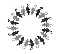HONITANO 24pcs Lifelike Fake Mice Halloween Spooky Decoration Rats for Pranks and Party Props Realistic Little Mouse Models Without Batteries Instant Scary Fun