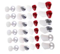 HONITANO 24pcs Silicone Toe Separators Pedicure Toe Dividers Rhinestone Daisy Design for Nail Art and Manicure Foot Care Tool