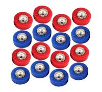 HONITANO 28Pcs Tabletop Shuffleboard Pucks Steel and Plastic Curling Beads for Hand-eye Coordination Lightweight Rolling Balls for Indoor Family Fun and Party Games