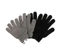HONITANO 2pairs Silktouch Exfoliating Shower Gloves Body Scrub Mitts for Bathing Gentle Skin Care Gloves Material Fits