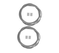 HONITANO 2pcs 3mm Heavy Duty Steel Wire Basketball Net Threading Cord Sturdy Basketball Hoop Net String Replacement for Outdoor Park School