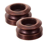 HONITANO 2pcs Acoustic Guitar Strap End Pin Caps Copper 3/8-32 Thread Tailpiece Nail Covers with Pickup Socket Adapter for Guitar Bass Accessories