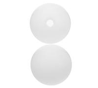 HONITANO 2pcs Acrylic Milk White Globe Lamp Shades Single Round Lampshade for Pendant Ceiling Wall Fixtures No Glare Soft Light Diffuser Easy Installation for Modern Home Decor