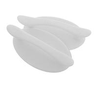 HONITANO 2pcs Adhesive Door Pull Handles for Wardrobe and Glass Doors, White Small Push Pull Handles with Strong Self-Adhesive Hold, Safety Grab Bars for Bathroom and Kitchen Use