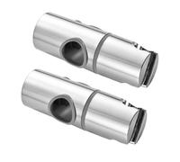 HONITANO 2pcs Adjustable Hand Shower Brackets with Rotation Abs Slide Bar Holders with Rubber Pad Protection Fit for Shower Heads Easy Installation and Compact Design