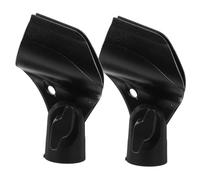 HONITANO 2pcs Adjustable Microphone Clip Durable Mic Clamp for Wired Wireless Microphones Fit for Various Mic Stands Easy to Use and Share with Friends