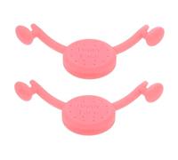 HONITANO 2pcs Adjustable Pink Silicone Smile Trainer Facial Exerciser Dimple Maker Mouth Muscle Trainer for Home Beauty Care and Spa