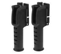 HONITANO 2pcs Adjustable Waist Belt Fishing Rod Holders Portable Lightweight Rod Inserters for Secure Outdoor Boat Kayak Use Black