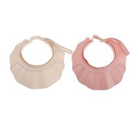 HONITANO 2PCS Baby Hair Wash Hat - Kids Shower Cap Shield - Bathing Cap Bath Protector - Soft Adjustable Visor Hat for Toddler, Kids, Children Head Eye Ear Protection