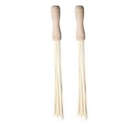 HONITANO 2PCS Bamboo Massage Stick Portable Handheld Tapping Massager for Neck Shoulder Back Waist and Legs Lightweight Flexible Therapy Tool for Muscle Relief and Relaxation at Home Travel