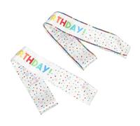 HONITANO 2pcs Birthday Girl Sash Sequin Shoulder Straps Satin 32" 31" Birthday Party Decoration Accessories for Women’s 21st and 50th Celebrations