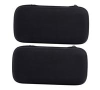 HONITANO 2pcs Black Eva Microphone Protective Case 18.5x9x4.5cm Waterproof Shockproof Microphone Carrying Bag for Travel and Storage