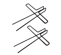 HONITANO 2pcs Black Metal Music Book Clips for Easy to Carry Multi-purpose Use, for Holding Music Sheets and Magazines while Reading or Bookmarking