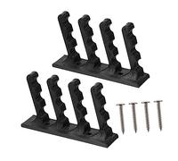 HONITANO 2Pcs Black Wall Mounted Bow Arrow Storage Brackets with Screws DIY Wall Holder Rack for Arrows Strong Support Design for Archery Display and Organization
