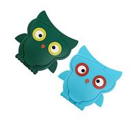 HONITANO 2pcs Cartoon Owl Wipe Reusable Tissue Lid Accessories for Bedroom Bathroom Car More for Wet Wipes Dust Fun Design