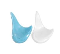 HONITANO 2pcs Ceramic Ocarina Stand Holder Base Stable Triangular Structure and Tripod Design for 6-hole and 12-hole Ocarinas, Decorative Piece Adapting to Home Use and Personal Practice