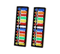 HONITANO 2Pcs Colorful Abacus Math Learning Educational Tool for Material Enhances Mental Arithmetic and Computing Skills for Home Kindergarten Use