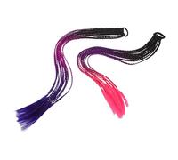 HONITANO 2Pcs Colorful Synthetic Ponytail Extensions for - Gradient Braided Rave Hairpieces, Boho Dreadlock Ponytail Braids for ’ Party and Cosplay