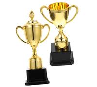 HONITANO 2pcs Competition Trophy Lightweight Plastic Winner Award for Kindergarten School Sports Games Party Recognition