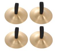 HONITANO 2Pcs Copper Finger Cymbals for Creative Musical Instrument for Dance Parties Belly Dancing Accessories Safe Easy to Use Develop Rhythm and Melody Skills