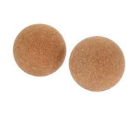 HONITANO 2pcs Cork Massage Balls for Deep Tissue Muscle Relief Small Yoga Accessory with High-Density Natural Cork Convenient Fitness Roller for Back Neck Feet Relaxation and Fascia Release