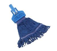 HONITANO 2pcs Cotton Mop Head Replacement with Reliable Spring Clip Detachable Washable Reusable Floor Cleaning Refills for Hardwood Suitable for Home Restaurant Hotel Office Use