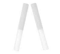 HONITANO 2pcs Crystal Bowls Singing Yoga Handmade Stick Musical Relaxation Clear Chakra Striker Meditation Crystal Bowls Mallet Sand Coating Music White