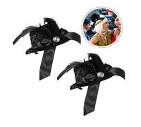 HONITANO 2pcs Decoration Billycock Hairpin Fashionable Hair Clips for Girls for Hat Barrettes and Crazy Hair Accessories Made Hairpin Design