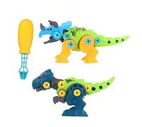 HONITANO 2pcs DIY Dinosaur Assembly Kit Educational Take Apart for Easy to Build and Disassemble Dinosaur Party Favors and Preschool Learning Animal