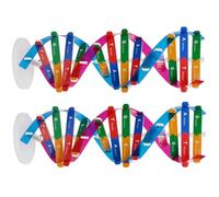 HONITANO 2pcs Double Helix Dna Model Kit Educational Science Teaching Aids for Human Genes Learning Tool Self Assemble Molecular Biology Educational