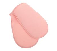 HONITANO 2pcs Dual Sided Exfoliating Shower Gloves for Men Women Sand Texture Bath Mitt for Dead Skin Removal Soft Cleansing Body Scrubbing Mitt for Spa and Daily Use Pink