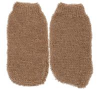 HONITANO 2pcs Exfoliating Bathing Gloves Natural Jute Exfoliation Mitts for Body Massage Suitable for Skin Types