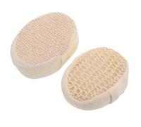 HONITANO 2pcs Exfoliating Sisal Bath Sponge for Deep Cleaning Natural Loofah Body Scrubber for Face Legs Arms Back High Absorption Comfortable Grip