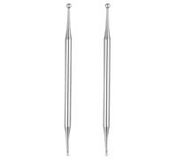 HONITANO 2pcs Fascia Stick: Stainless Steel Acupressure Tool - 13cm Handheld Trigger Point Massage Rod Manual Massage Tool for Home and Travel