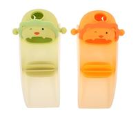 HONITANO 2pcs Faucet Extender for Bathroom Sink: Silicone Cartoon Extender for Bathtub Flexible Faucet - Splashproof Toddler Bathroom Tap Extension Supply