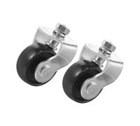 HONITANO 2pcs Floor Jack Casters Swivel Front Wheels Heavy Duty Cast Iron Replacement for Hydraulic Trolley Jack Garage Car Accessories