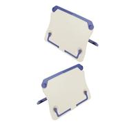 HONITANO 2Pcs Foldable Portable Desktop Music Stand for Sheet Music and Keyboard White Lightweight Holder Carry Bag for Home Studio and Piano Accessories