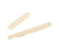 HONITANO 2pcs Folk Guitar Nut and Bridge Saddle Kit Guitar Ball Nut Parts Replacement