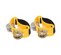 HONITANO 2pcs Foot Tambourine Shaker with Dual Row Design Durable Jingle Bell Percussion Instrument for Stage Performances Music Lessons Effortless Sound Enhancement