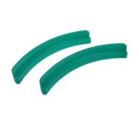 HONITANO 2pcs Green Playing Card Holders with Non-slip Base Curved 2-slot Card Stand Racks for Bridge Strategy Games and Party Game Night 11 Inch Deck Organizers for Tables